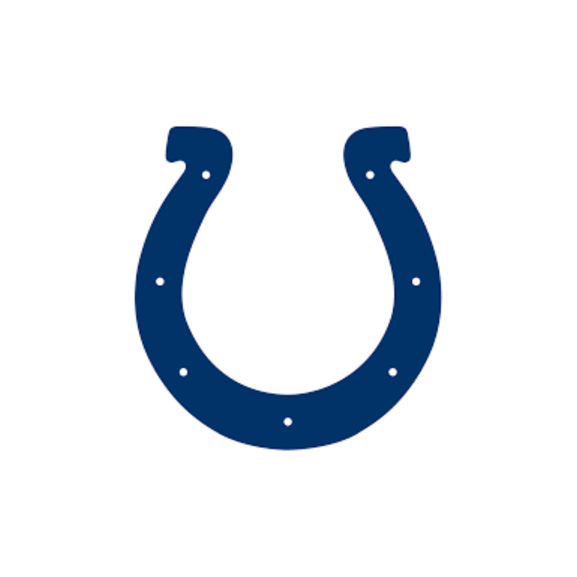 Blue Colts horseshoe logo