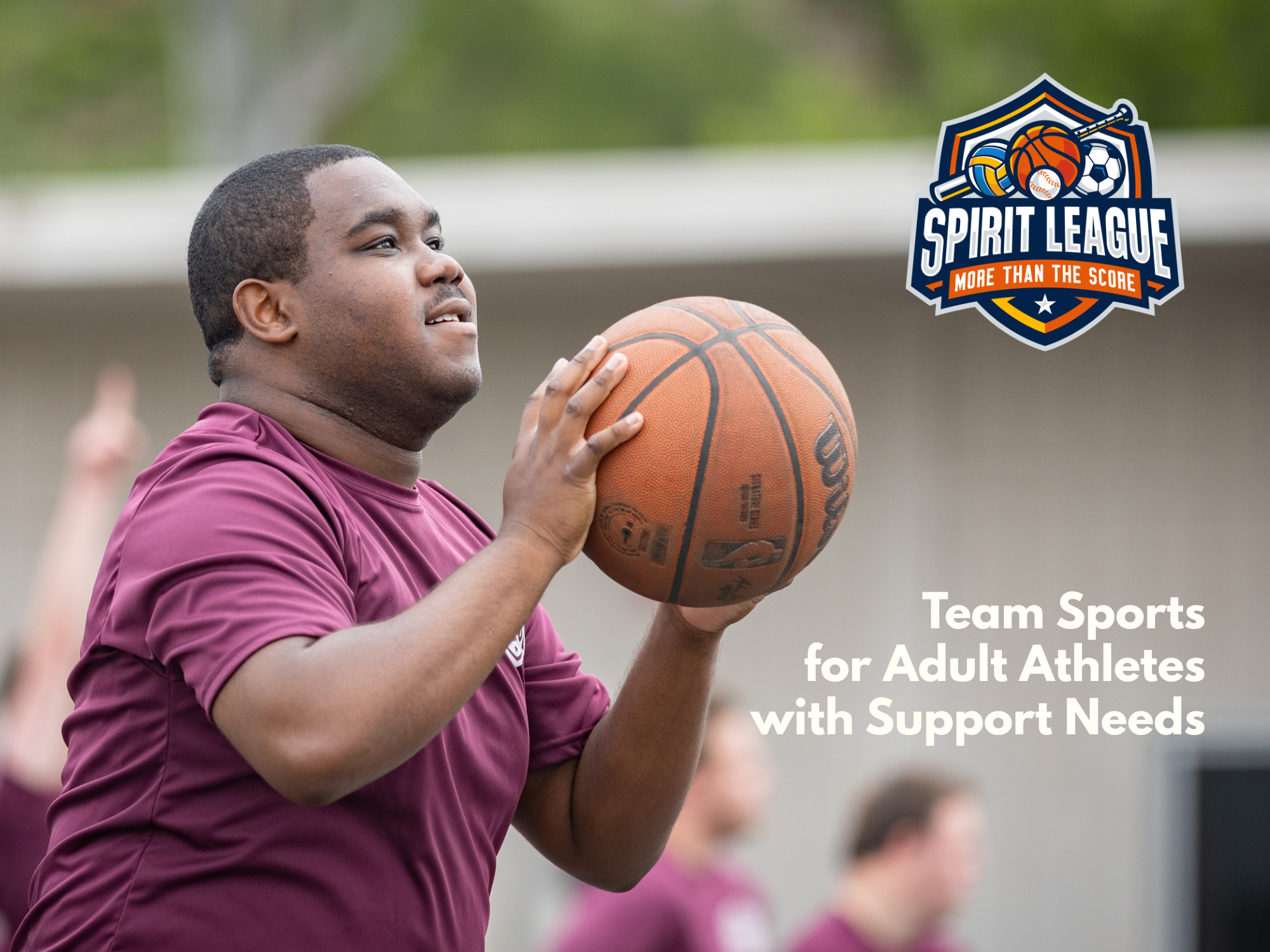 front of adult basketball table card for Spirit League 2026