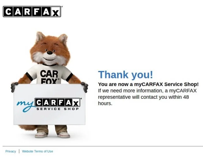 Joined the Carfax Car Care Network 🦊💼

Which means our repairs are officially documented and maintenance now shows up on Carfax.

Giving your vehicle:
&bull; Verified history
&bull; Better resale value

Because nothing says &ldquo;I take care of my