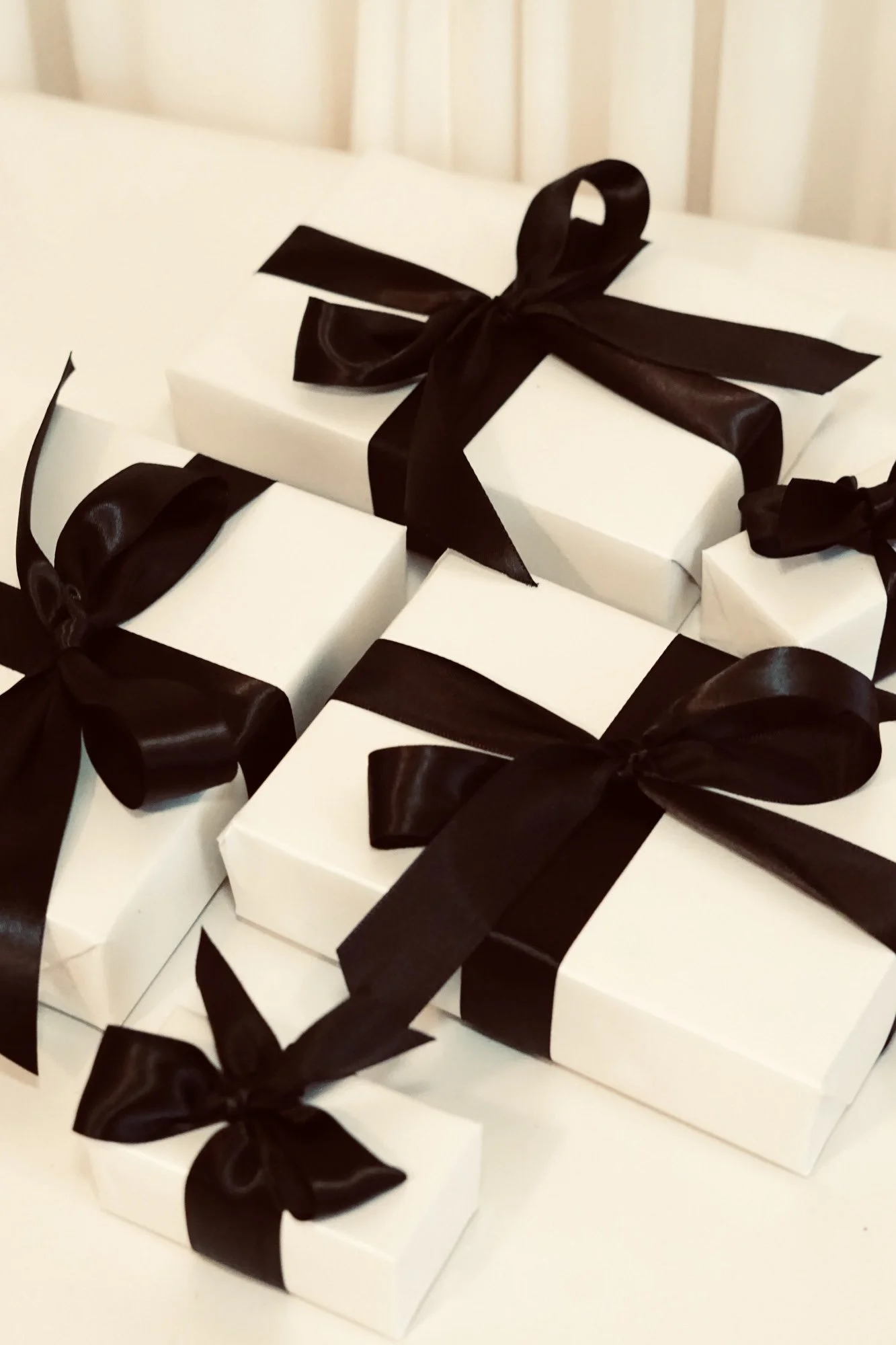 Beautifully wrapped gift boxes for funerals and memorials led by Brisbane funeral celebrant