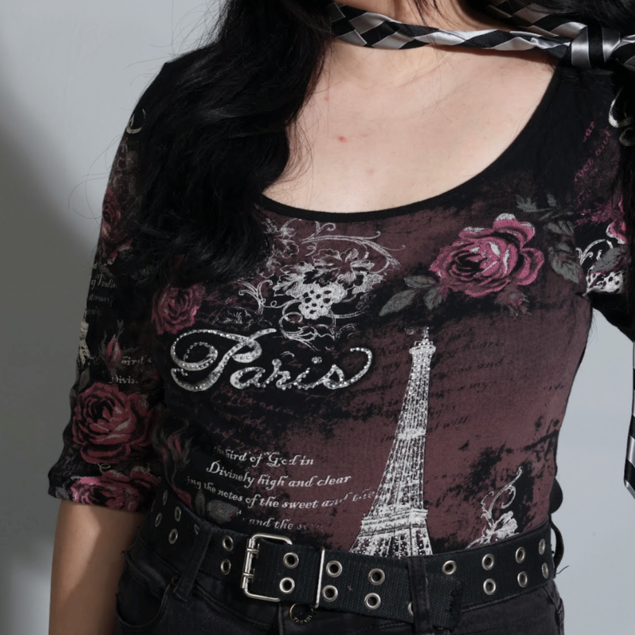 Roses & Rhinestones "Paris" Long Sleeve