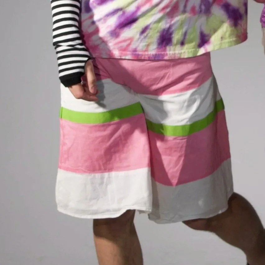 Pink & Green Shorts