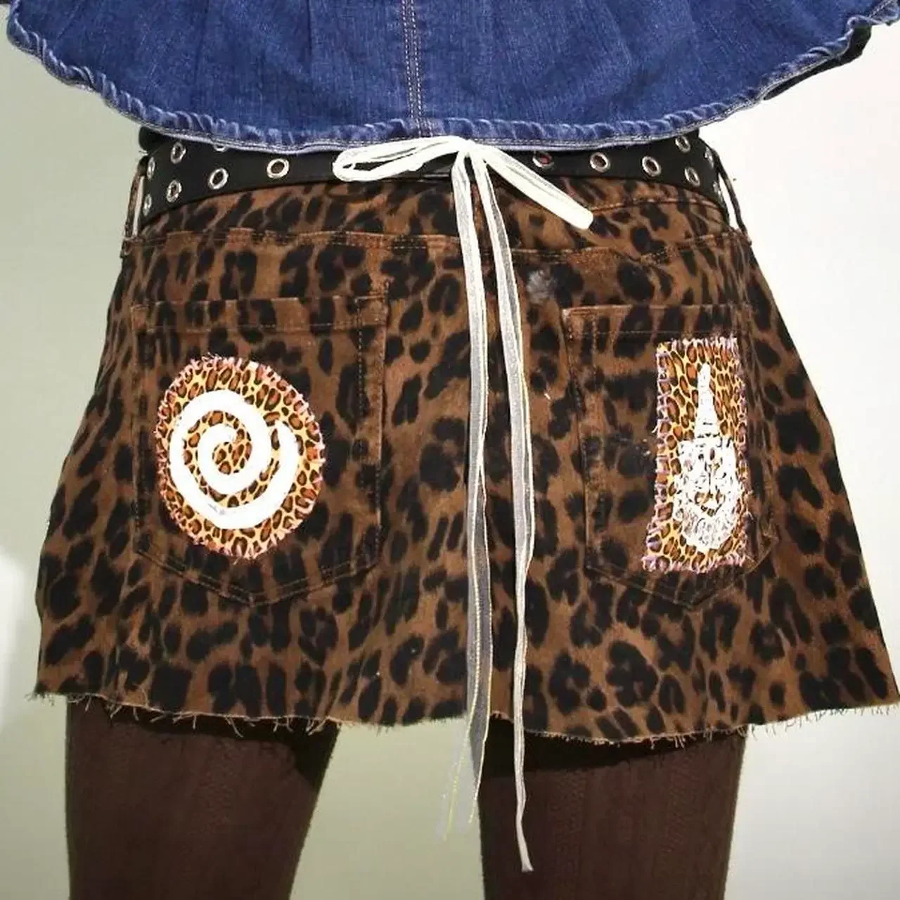 Leopard Mini Skirt 𖦹°⭒