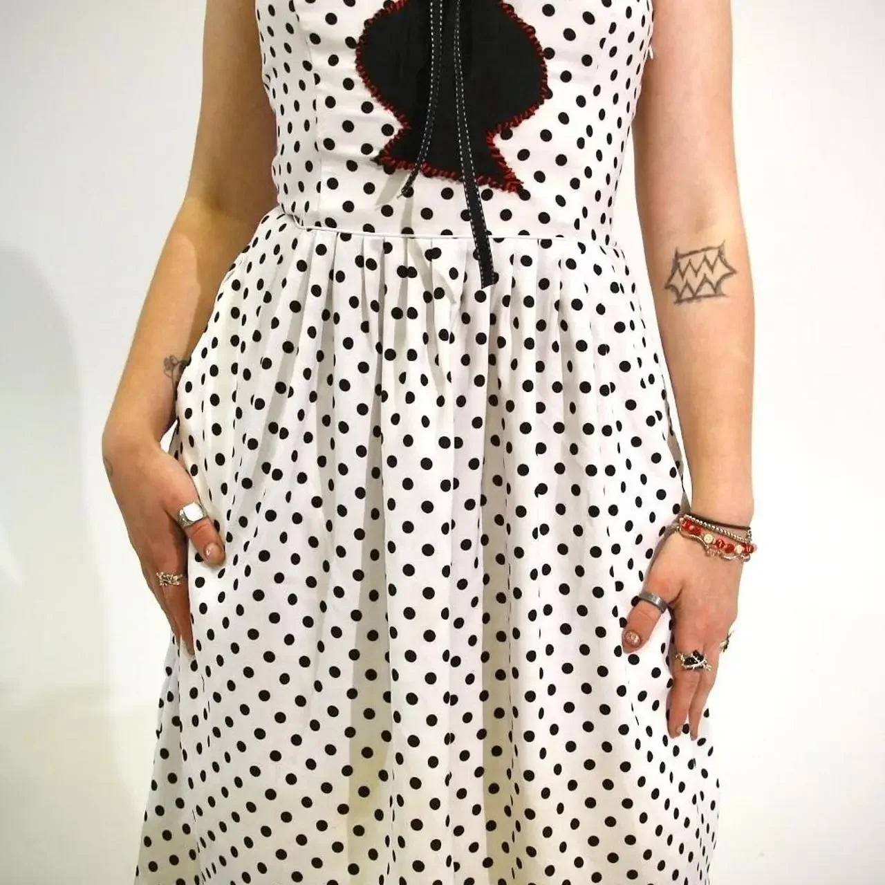 Black & White Polka Dot Dress ♠︎