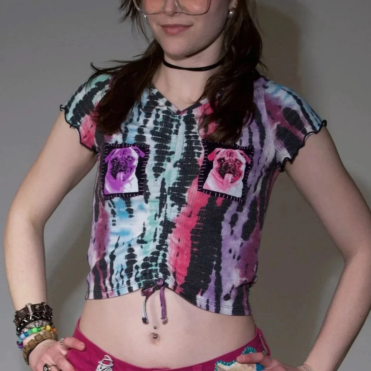 Tye Dye Patchwork Top