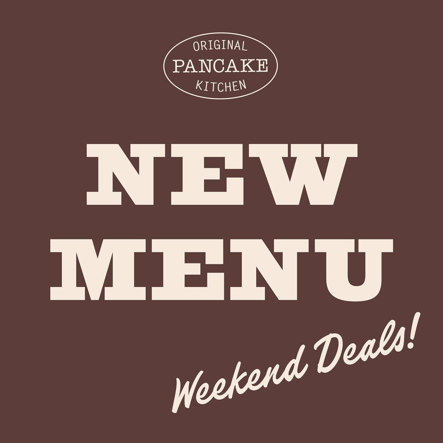 To celebrate the launch of our new menu at Pancake Kitchen, we&rsquo;ve got something special lined up for Friday, Saturday AND Sunday, so there&rsquo;s no bad day to come in. ⁠
⁠
Bring the family, bring your appetite, and come see what&rsquo;s new a