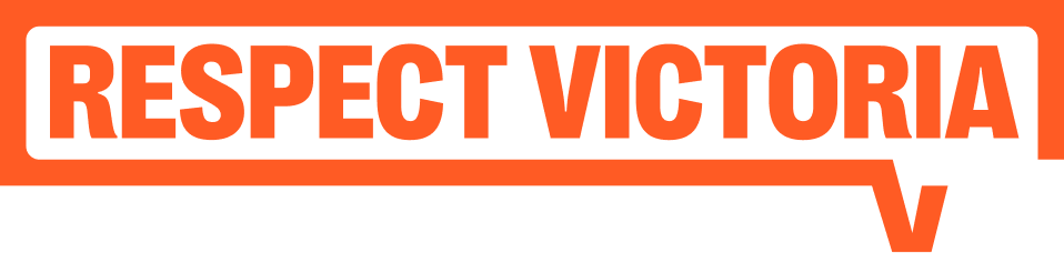 Text on a black and orange background reads "Respect Victoria" in bold letters.