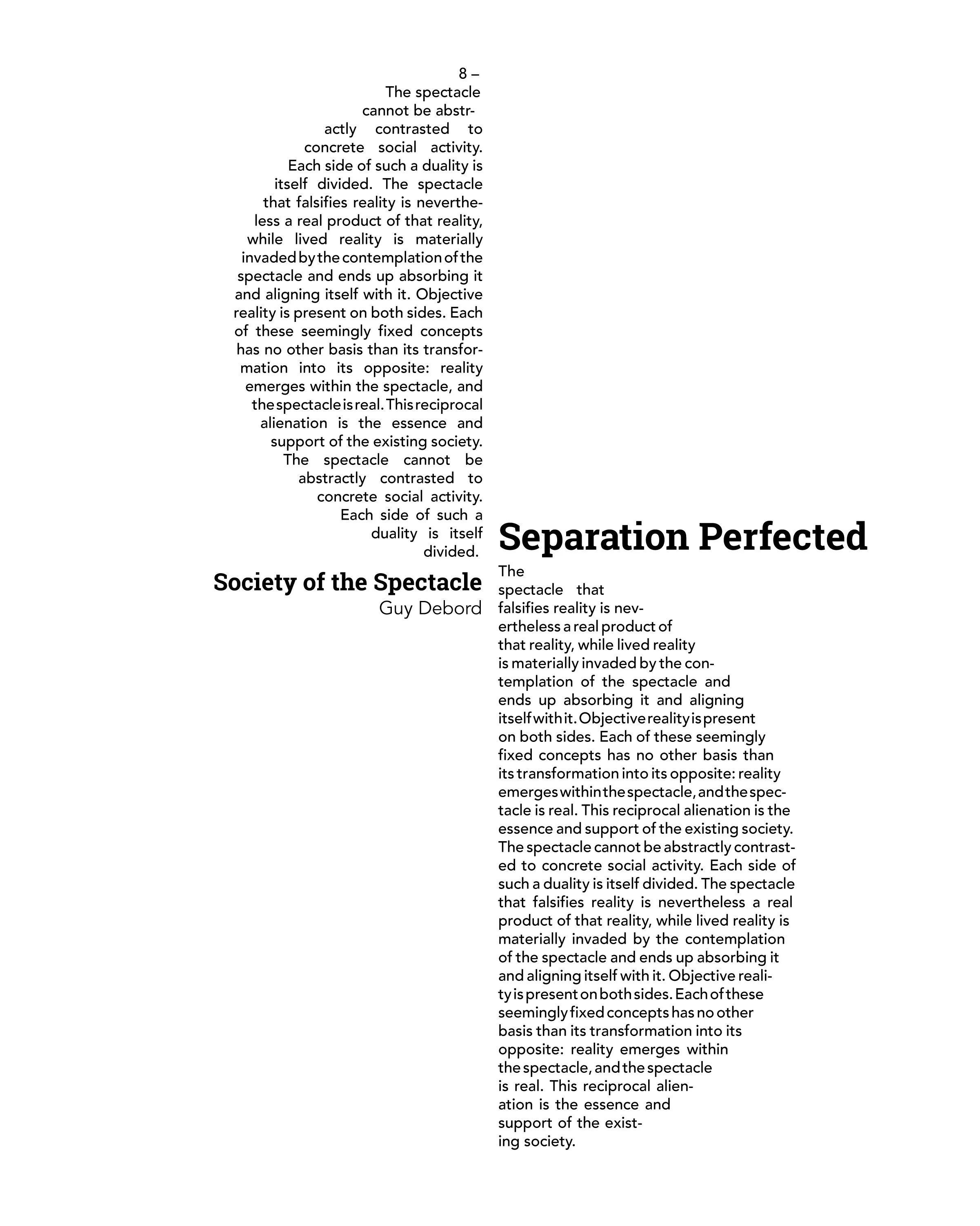 Separation Perfected 