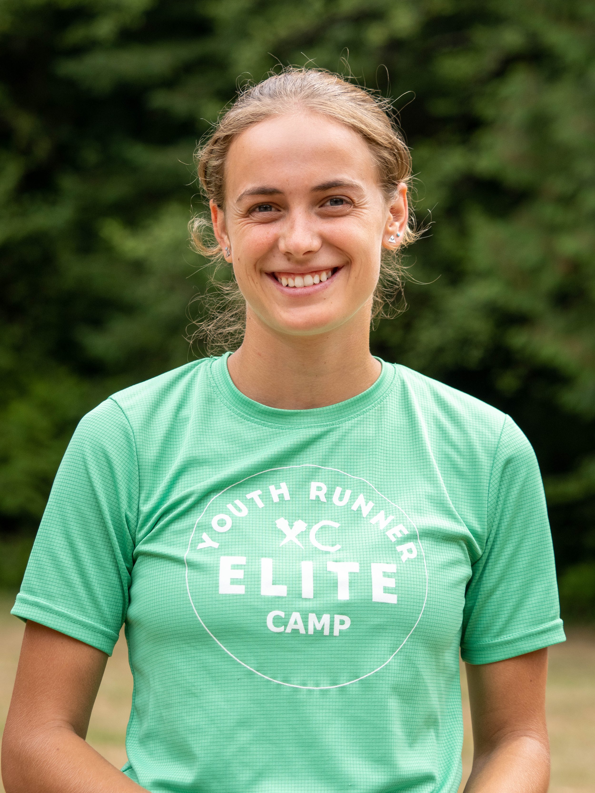 Eliza Irish, co-camp director at youth running camps