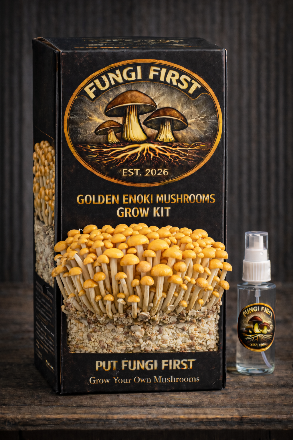 Golden Enoki Mushroom Grow Kit (Coming Soon!)