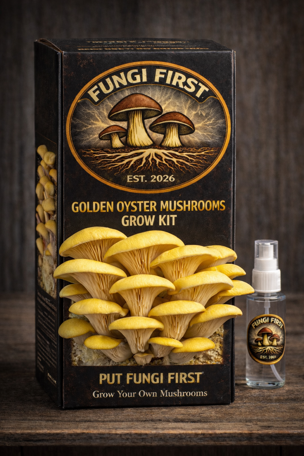 Golden Oyster Mushroom Grow Kit (Coming Soon!)