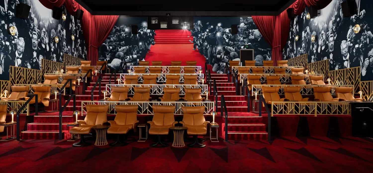 Lounge and bar area of the George Street boutique cinemas