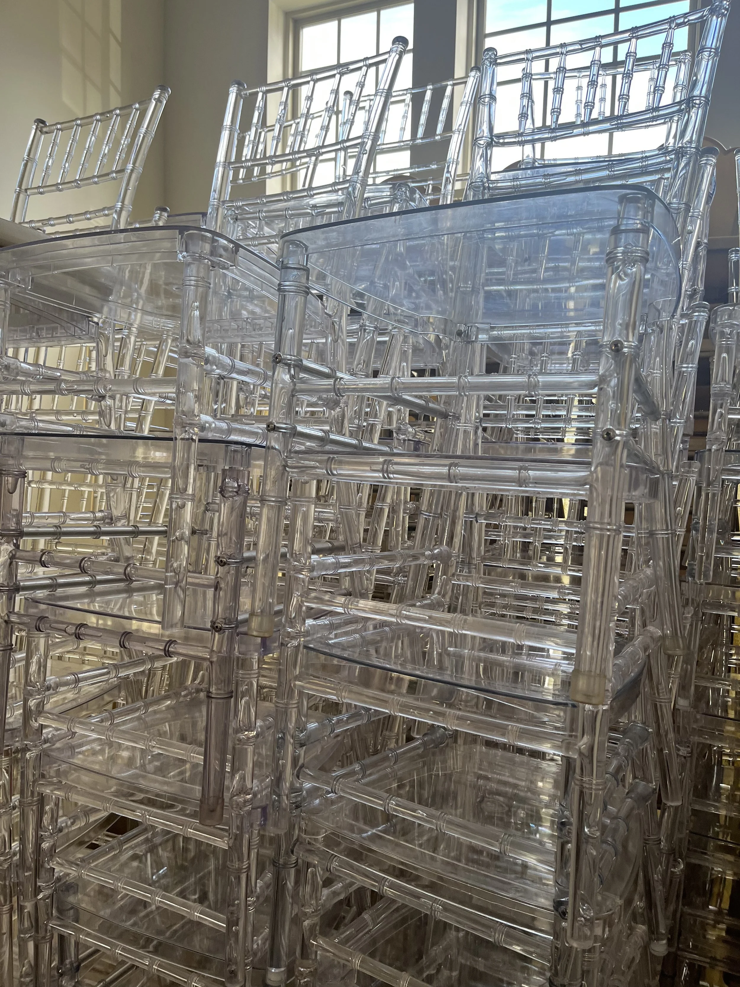 Clear Chair Rental, Decorator and Rental Service in DMV area (Baltimore, Owings Mills, Randallstown, etc.)