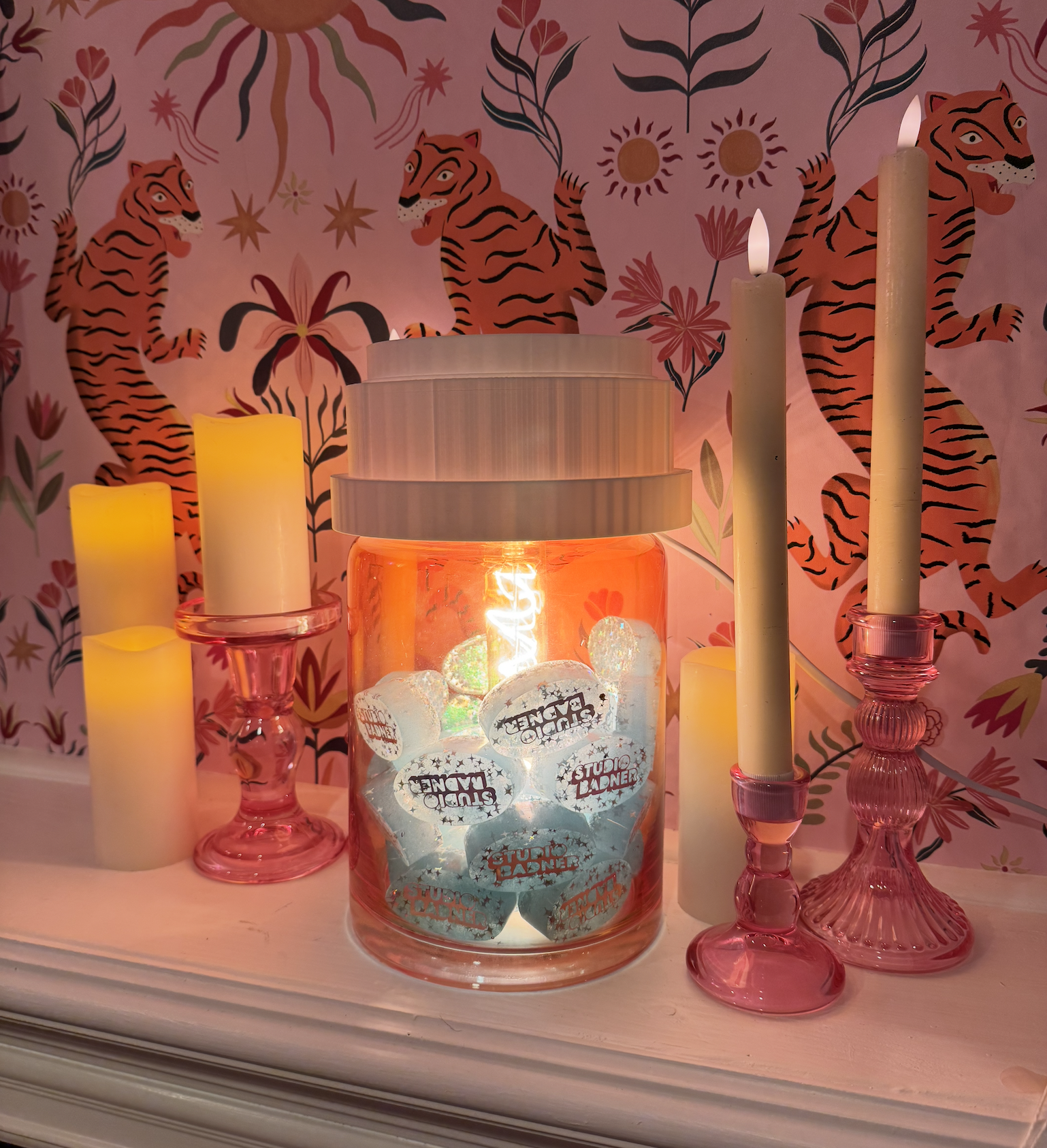 DIY pill bottle lamp