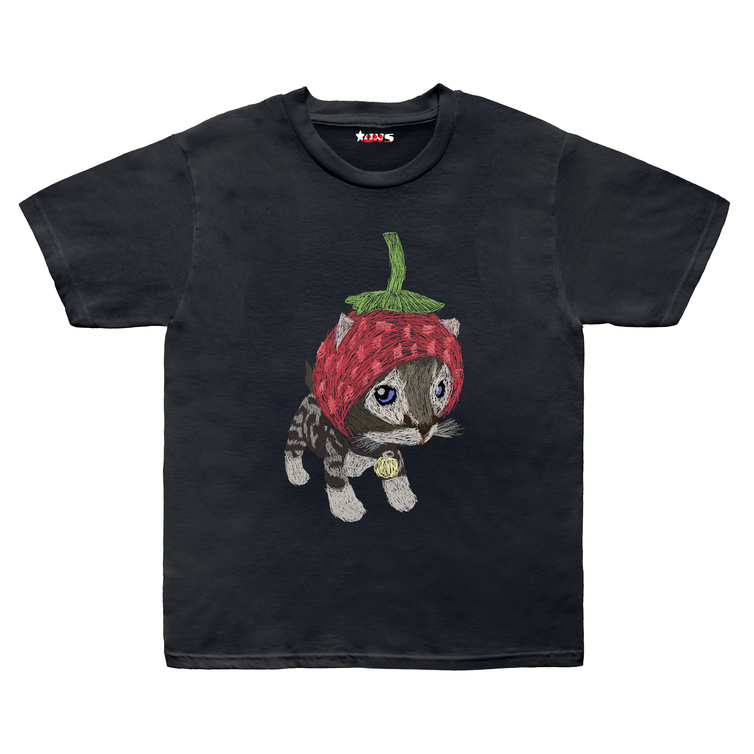 strawberry cat black t.png