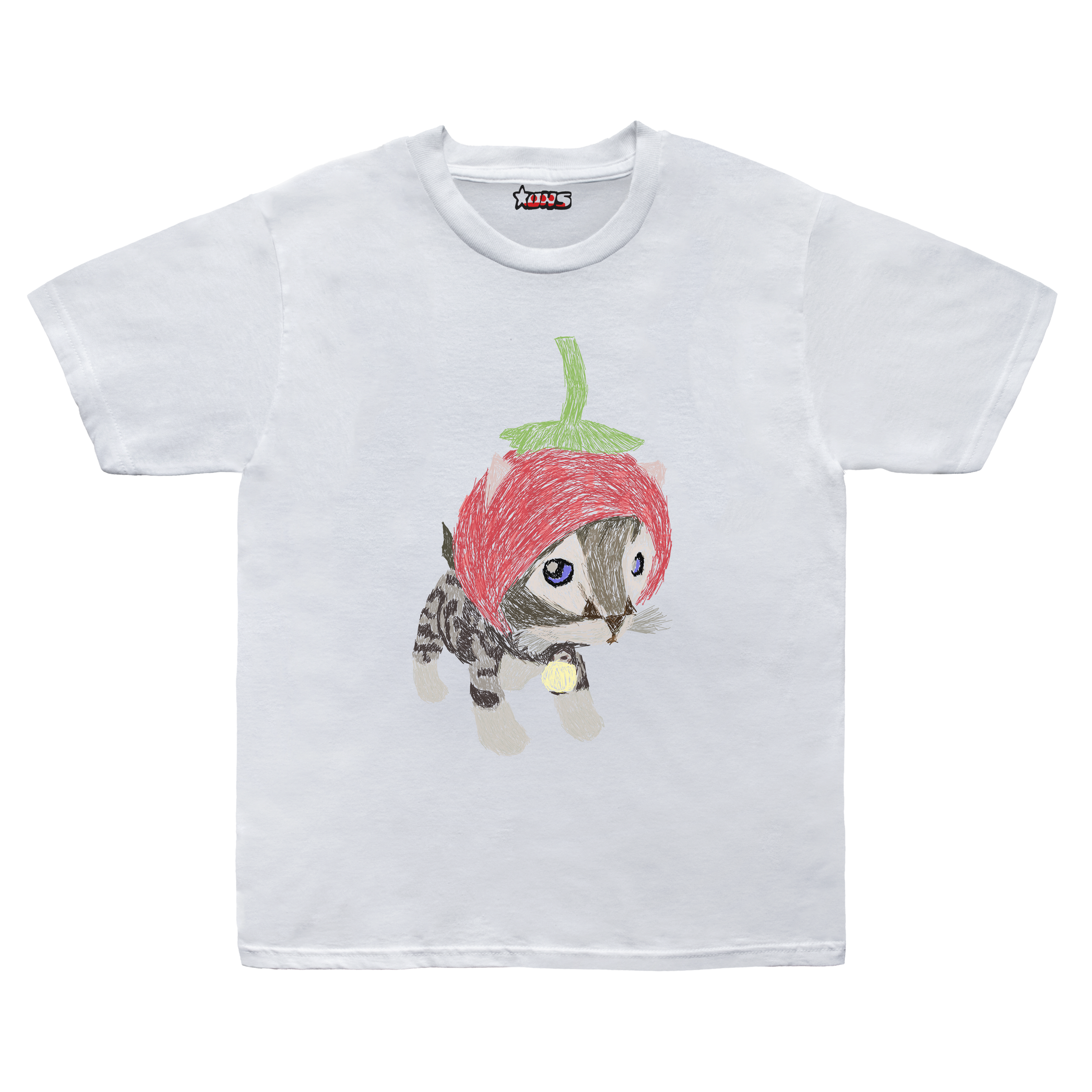 strawberry cat white t.png