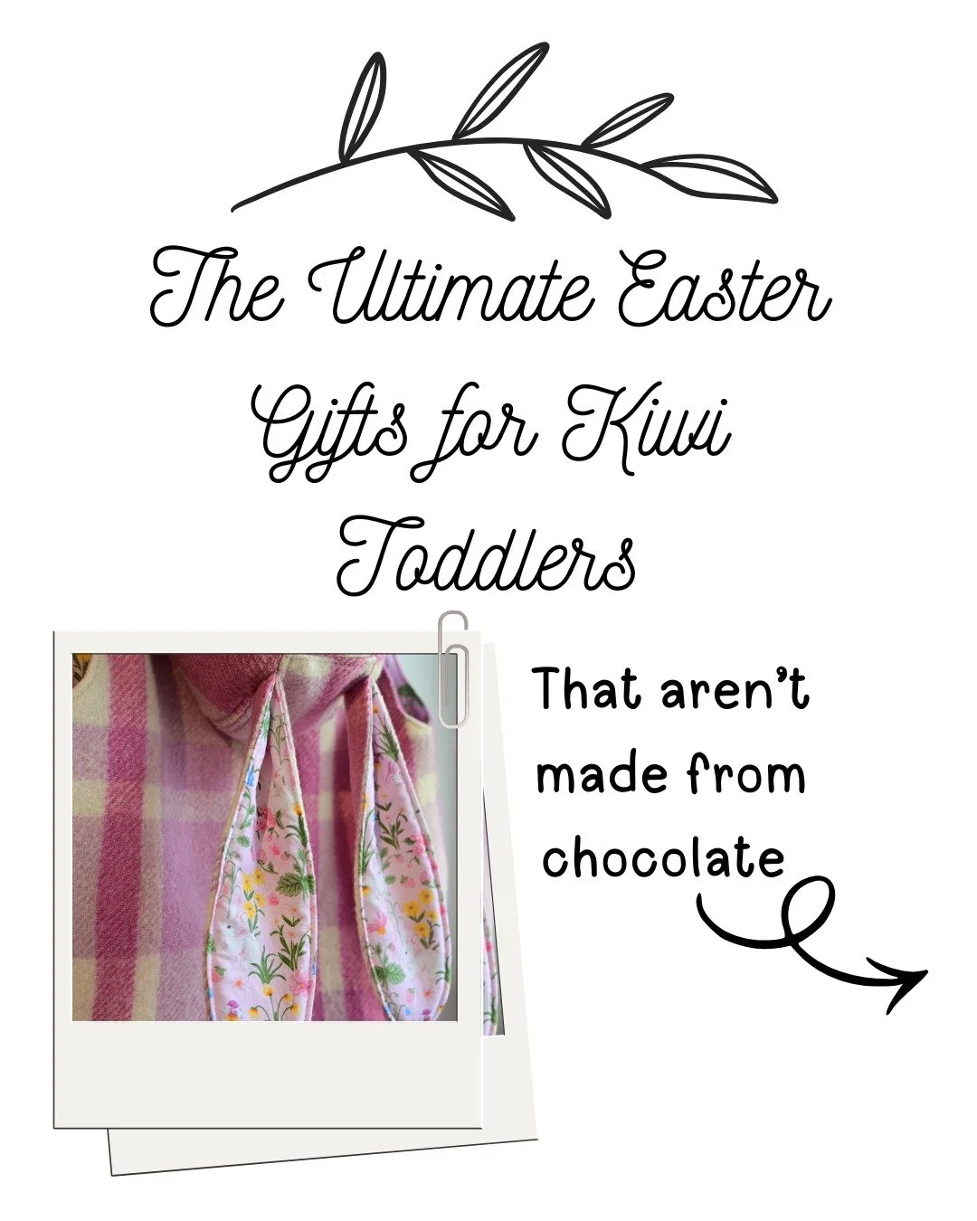 Looking for a unique Easter gift? 

Check out these kiwi businesses for something different. 

Bunny Vests by Emmy Lou: www.emmylou.co.nz

Easter Box by The Make Company: wwwthemakecompany.co.nz

Crochet Bunny by Craftykin.nz: www.craftykin.nz

Woode