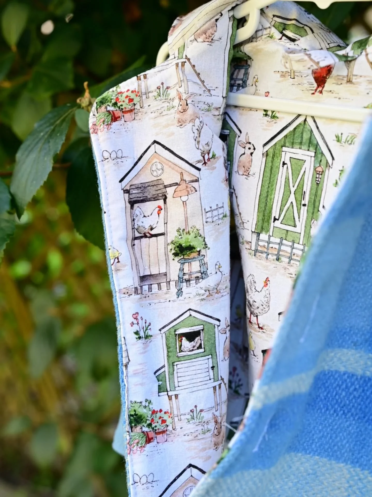 A sweet little wool vest shipped out this week to a lucky little one. This customer chose a size 2 vest made from this lovely blue check wool and farmyard cotton lining. They picked a classic round hood with three wooden buttons to complete the ensem