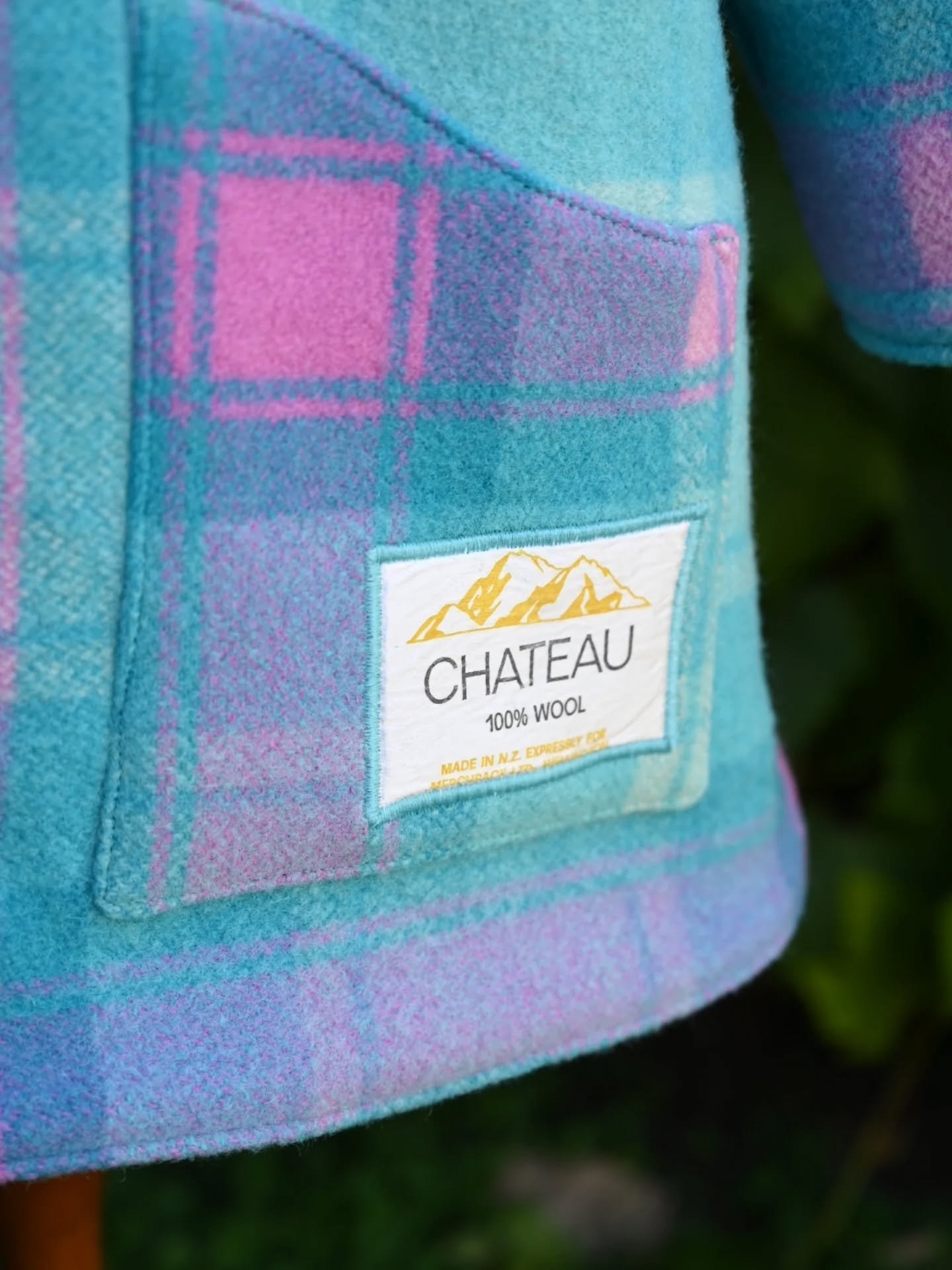 This was a custom-made coat for a birthday gift. She chose this lovely blue and pink blanket that I found on Christmas Eve in an op shop in Bulls. It features the original blanket label on the pocket, a collar, and a pretty floral cotton lining. 
.
.