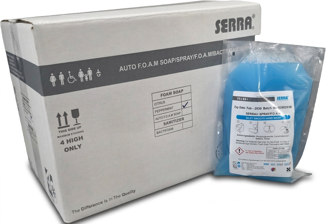 Serra® Spray Peppermint Hand Soap - Pack Size 10