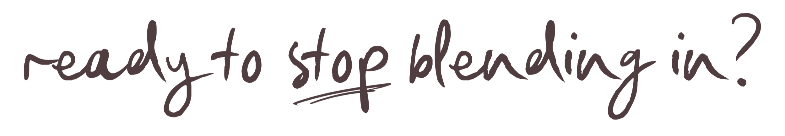 Close-up of handwritten text on a black background that reads "ready to stop bleeding in".