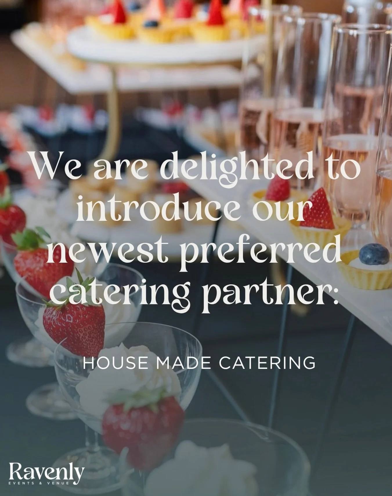 ✨Introducing House Made Catering✨

 Ravenly is proud to be in partnership with House Made Catering, a trusted catering partner who brings both great food and service to every event. 

We cannot wait to share their incredible passion for hospitality w