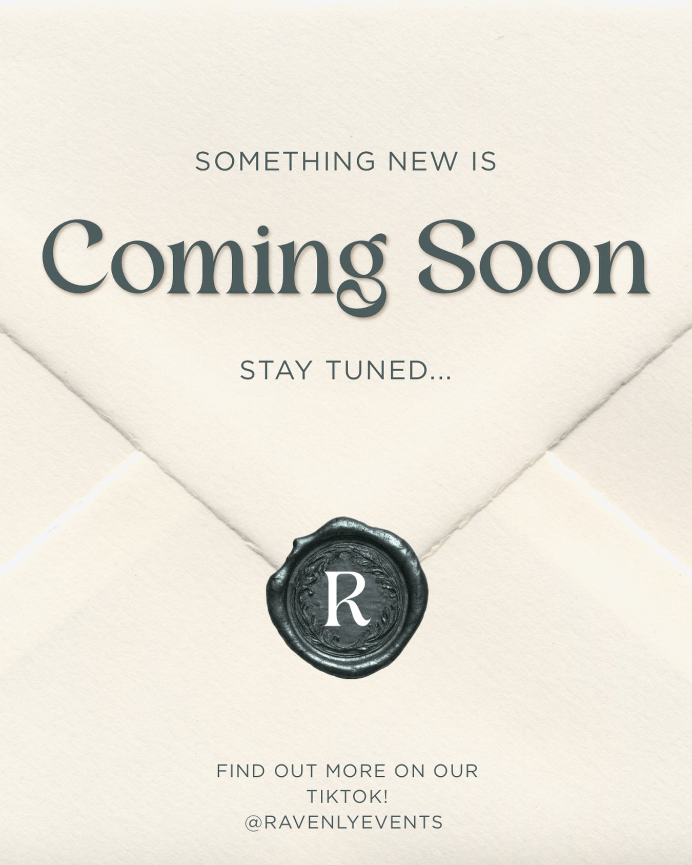 Something new is coming soon&hellip;🤩

Any guesses on what? 
Head over to our TikTok @ravenlyevents and comment your guesses! All clues will be posted there and you won&rsquo;t want to miss this.

While you&rsquo;re there you might as well give us a
