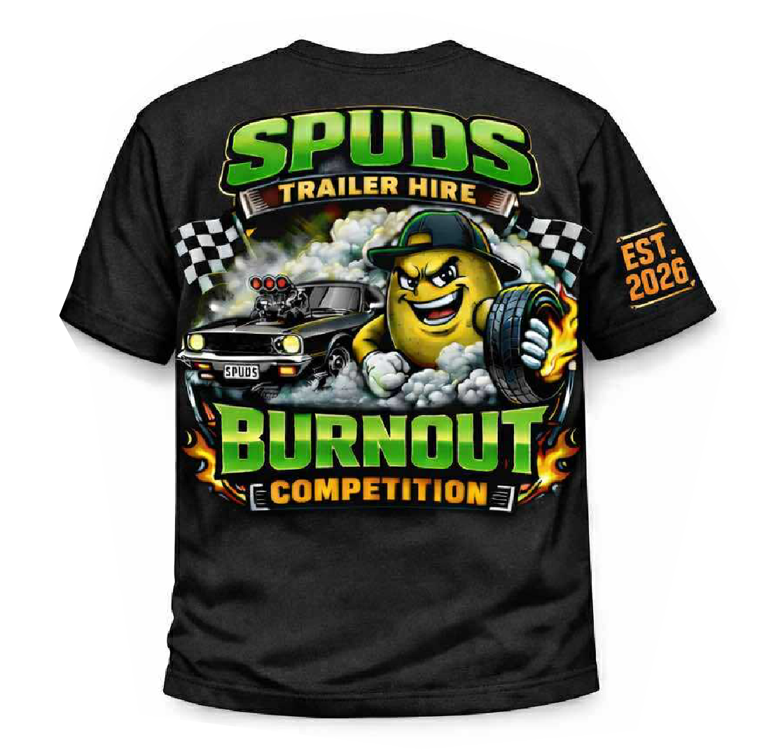 Spuds Burnout Competition T Shirt 02.png
