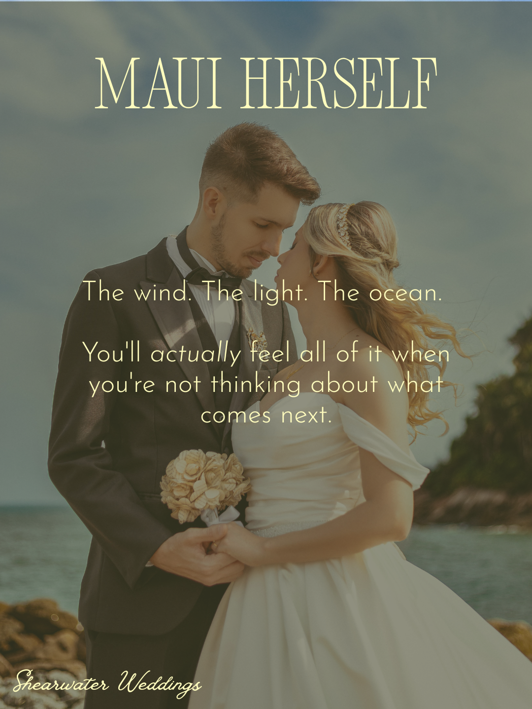 The wind, light, and ocean of Maui make every outdoor wedding ceremony extraordinary — and a coordinator ensures you're free to feel all of it.