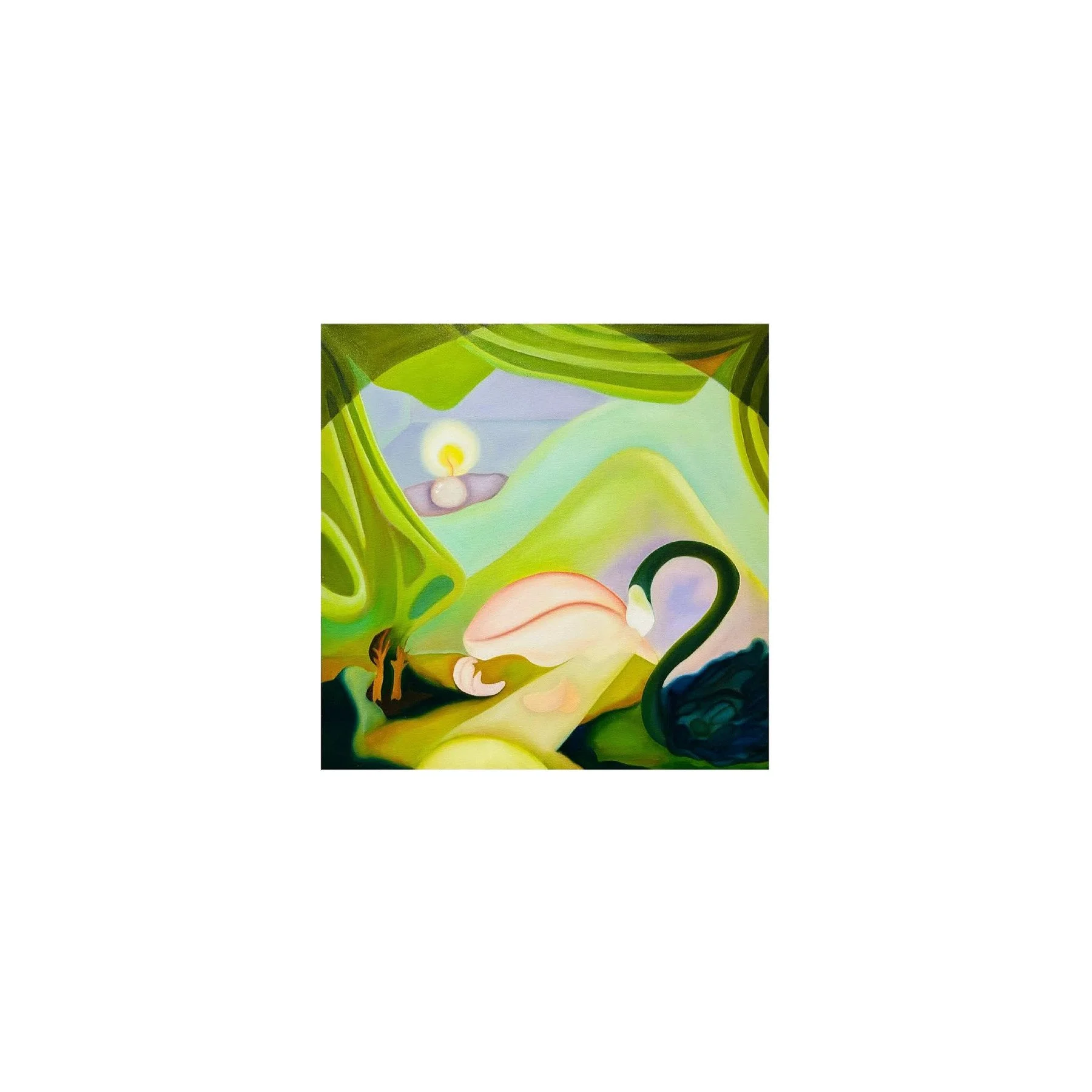 Lightheaded, Oil on canvas, 24" x 24", 2025