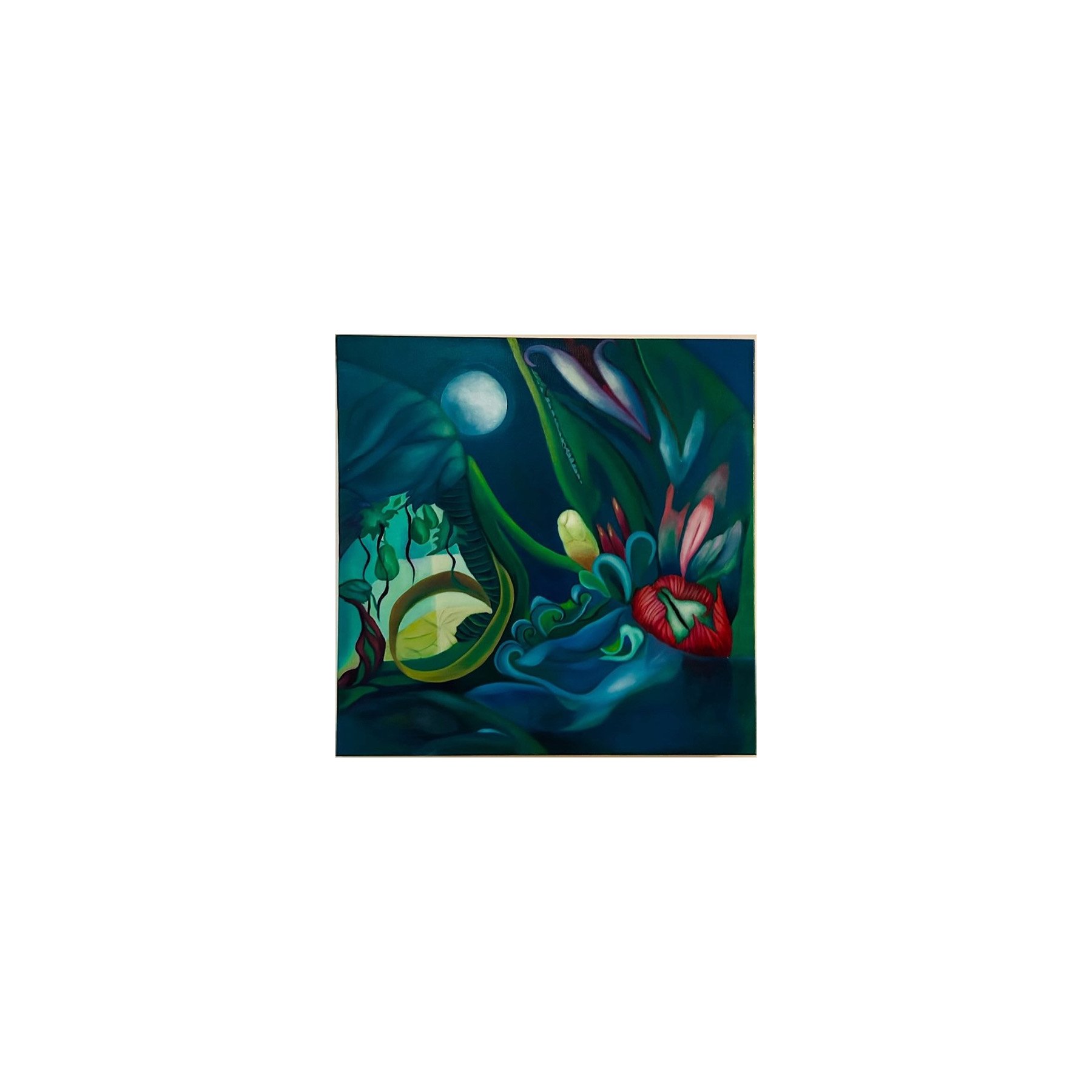 Chouchou and Lili's Playground,  Oil on canvas, 24" x 24", 2025