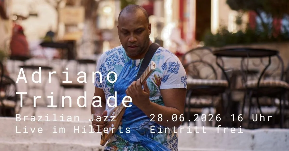 Live in der Gartenbar: Adriano Trindade
