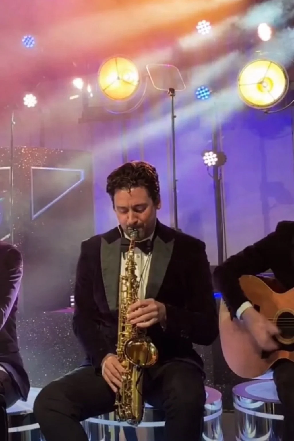 Live Solo with Band Sax