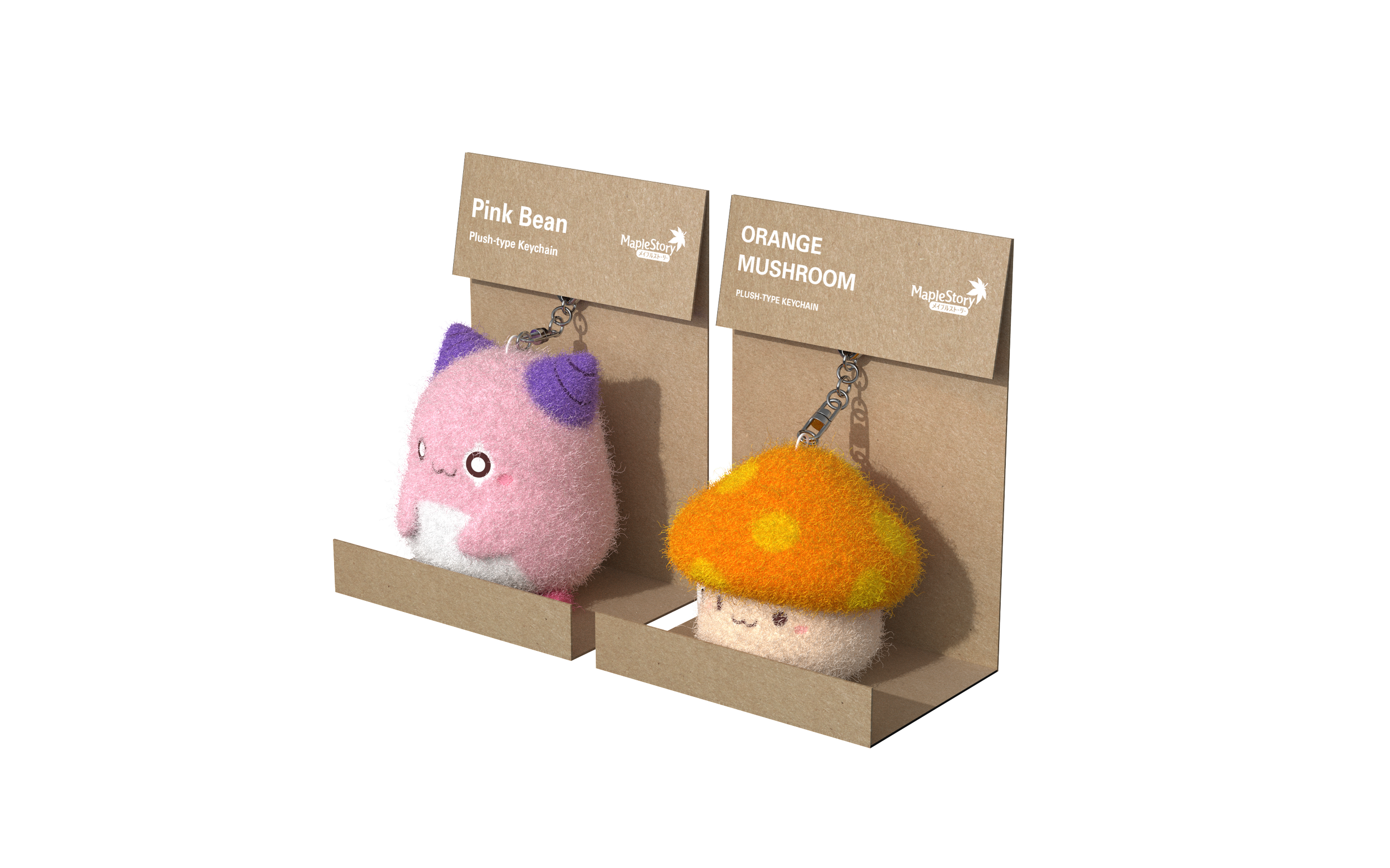 MapleStory 20th Anniversary plush keychain for Nexon Japan. 넥슨 일본 메이플스토리 20주년 공식 굿즈 인형 키링. 글로벌 품질 기준을 충족하는 캐릭터 상품 양산 실물.