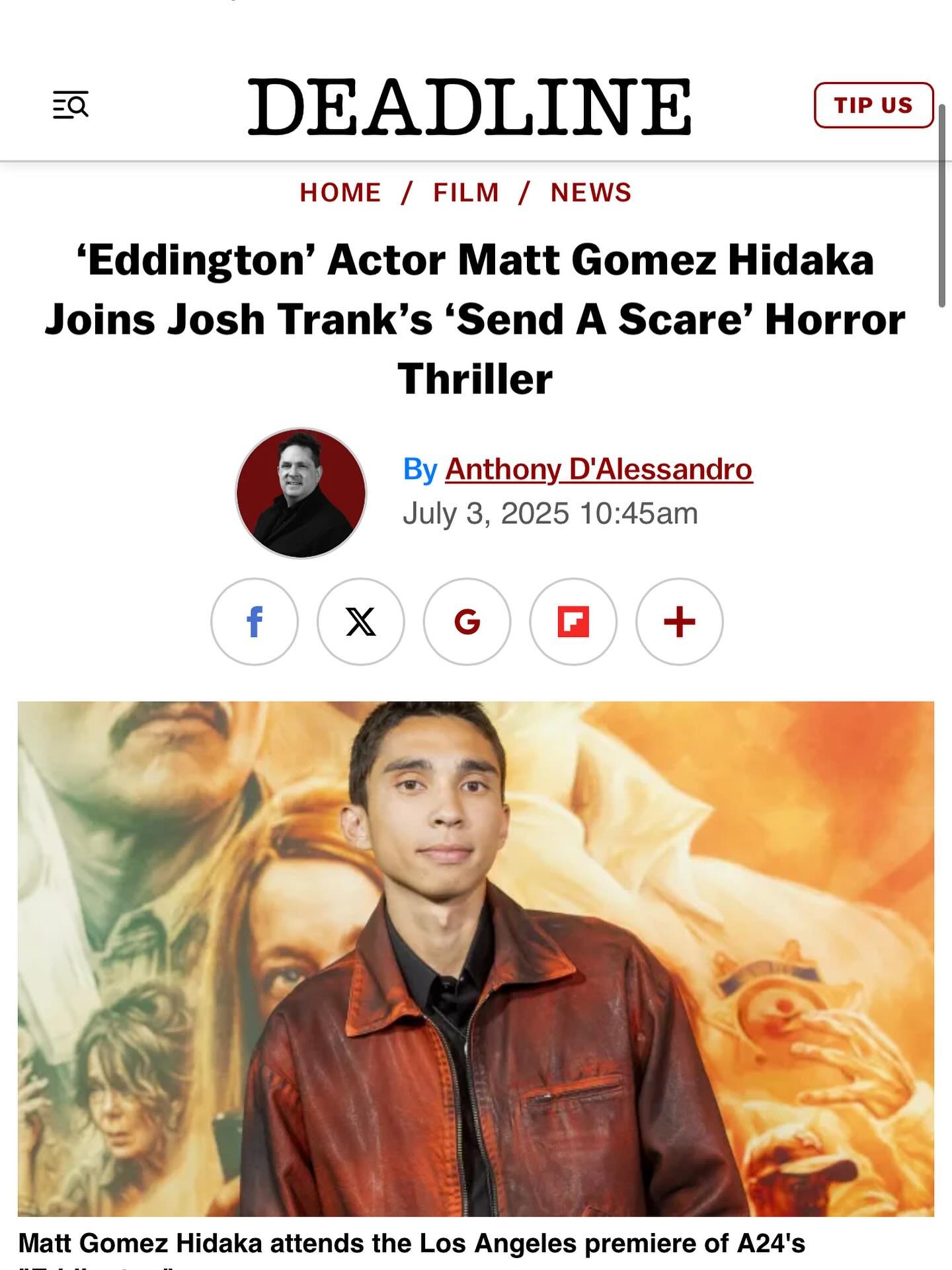Matt and the whole cast of Send a Scare are absolutely superb and we cant wait for you all to see it! 🙌🏼😈🔪 #sendascare #darkatlantic #kinogopictures #joshtrank #georgehenryhorton #ryanscaringe