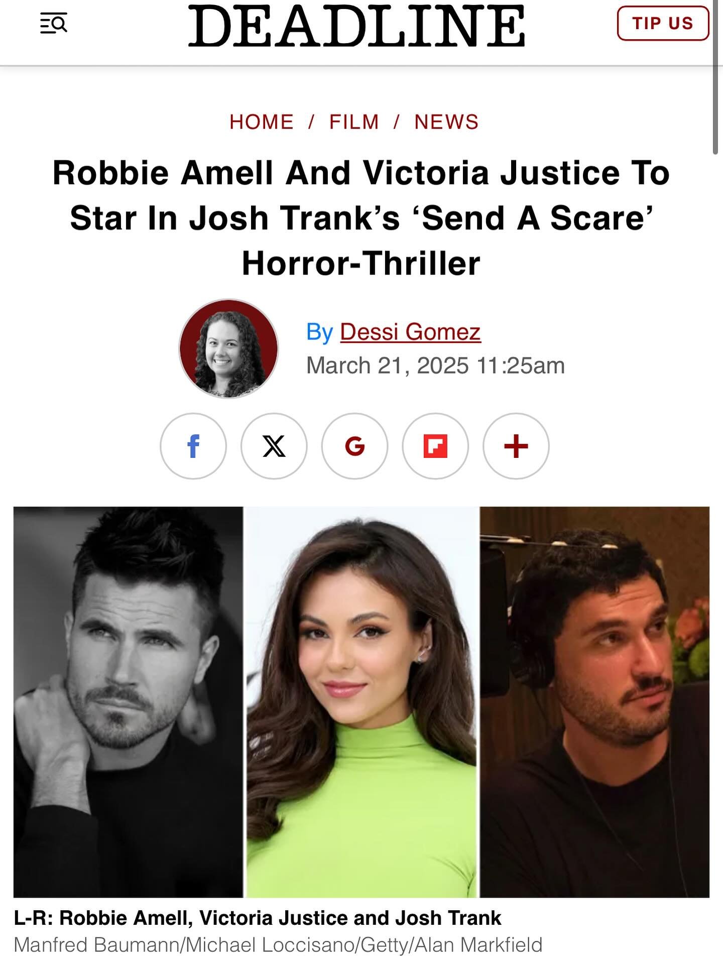 Better late than never! Dark Atlantic is excited to announce upcoming project Send A Scare, with a fantastic cast and crew to boot. Special shout out to the folks out in Arkansas for helping bring the film to the screen. #sendascare #joshtrank #victo