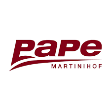 Logo mit dem Text "pape" und "MARTINIHOF" darunter.