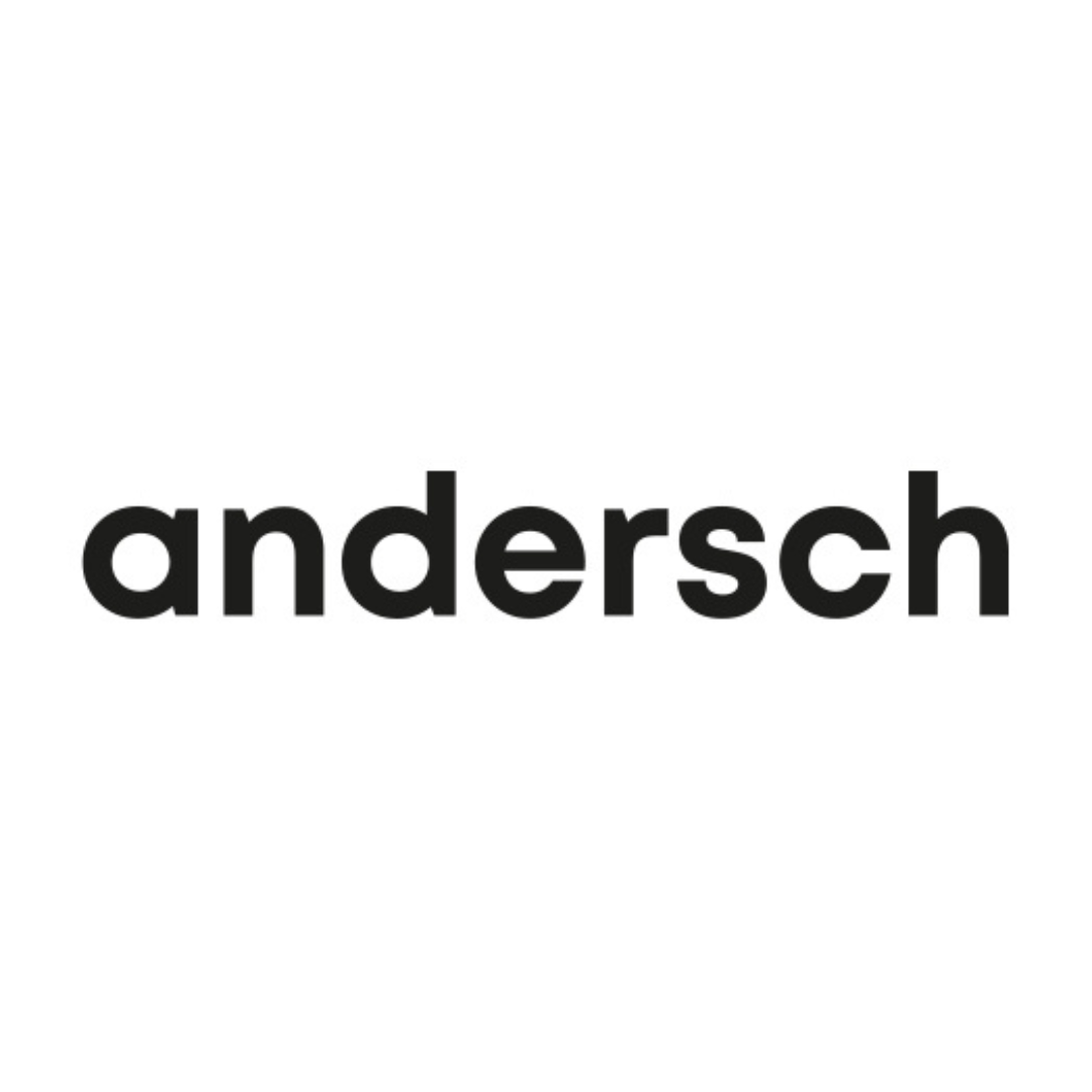 Das Wort 'andersh' in schwarzer Schrift auf weißem Hintergrund.