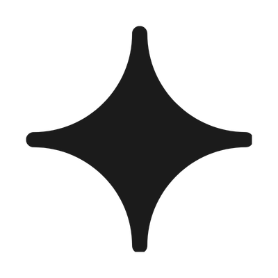 Black abstract star-shaped design