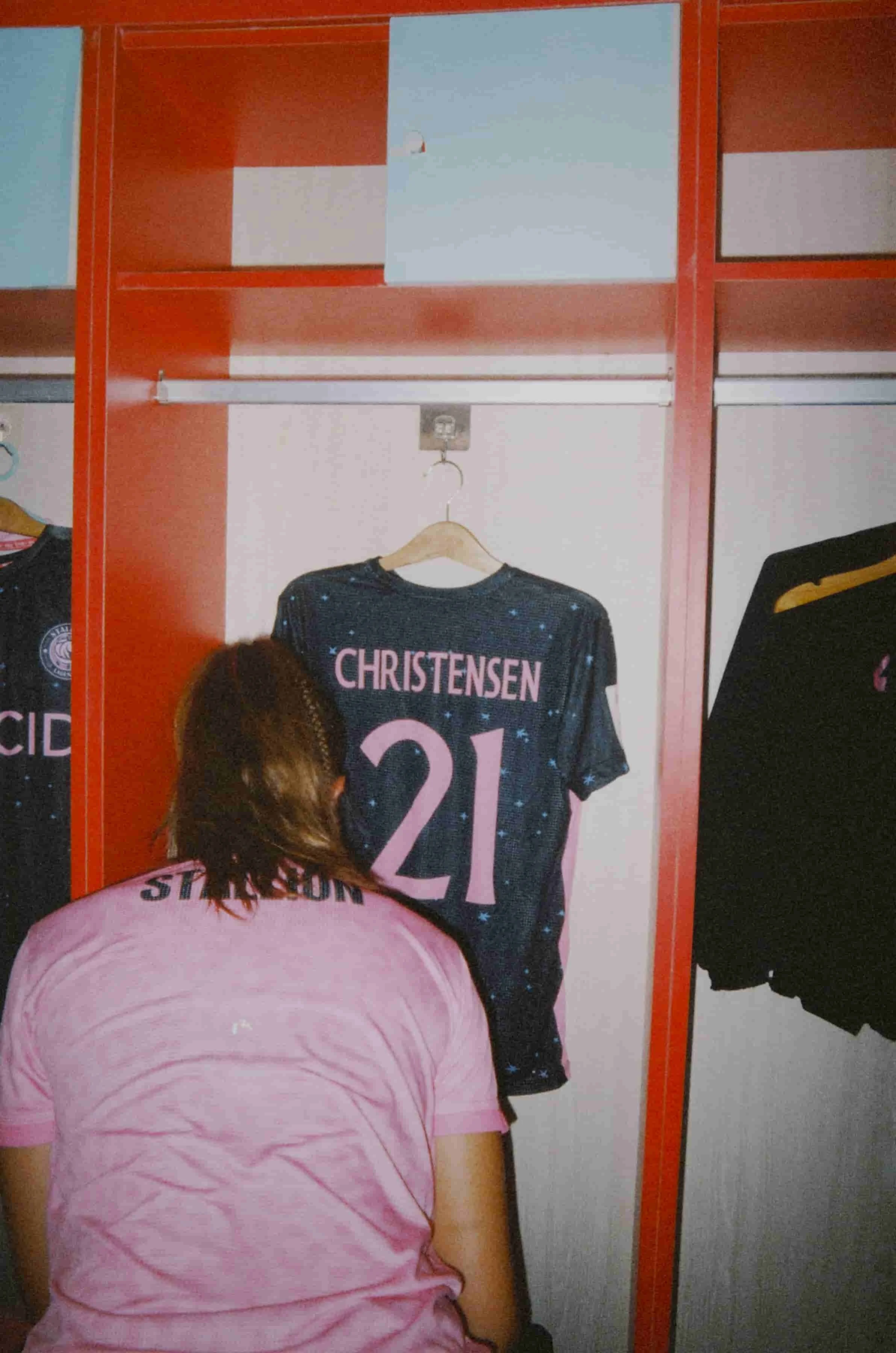Tayla Christensen game day in her locker