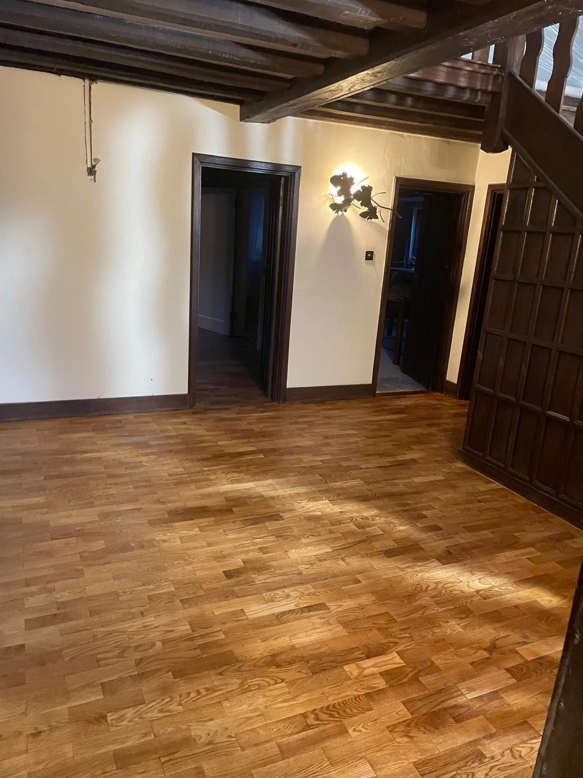 	
Finished floor sealed and ready for new lease of life.