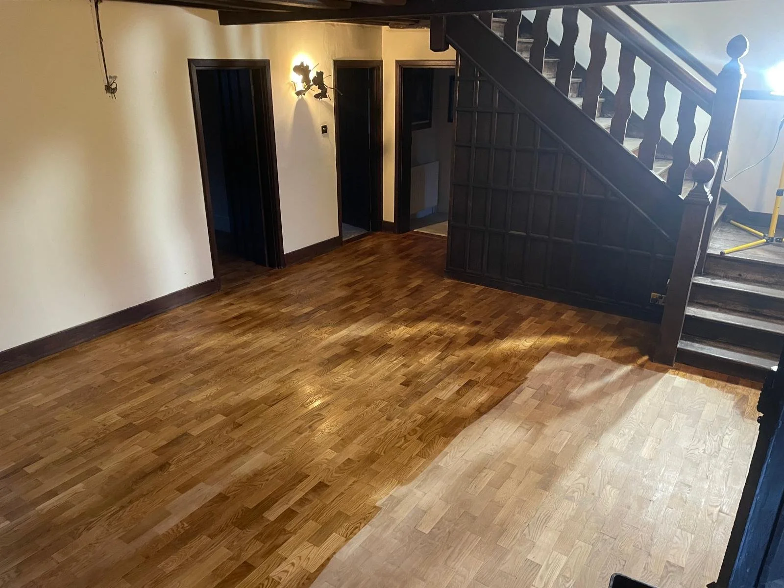 Sealant partially finished 