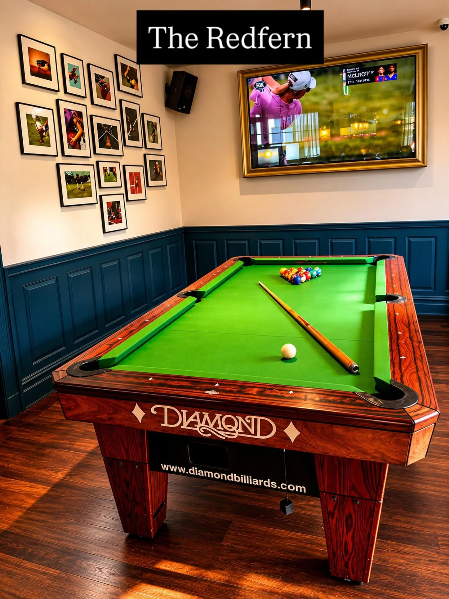 The Redfern has a Diamond Pool Table. 

Rosewood and English green is a timeless combo. 

Come watch the game and have a hit. 

@theredfernhotel 

#diamondpooltables #8ball #thepoollounge #innerwestsydney