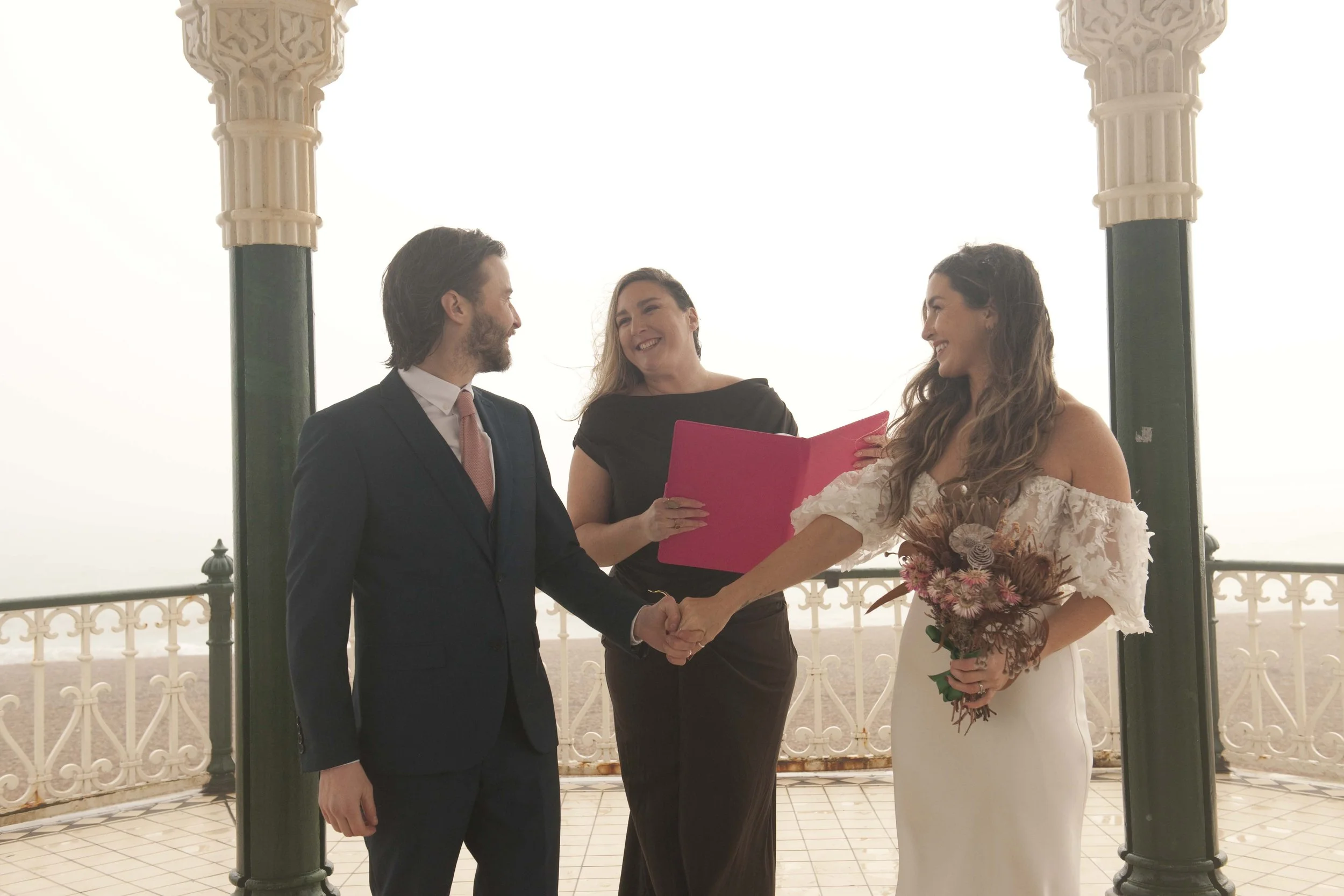 A Coastal Ceremony To Celebrate Love and Parenthood
