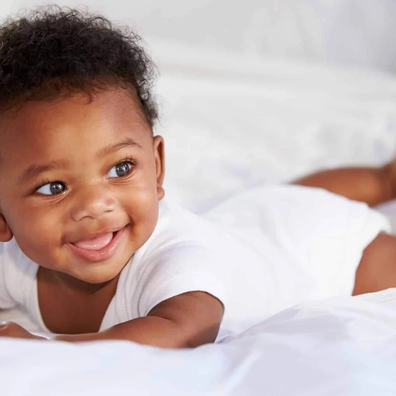 beautiful baby smiling