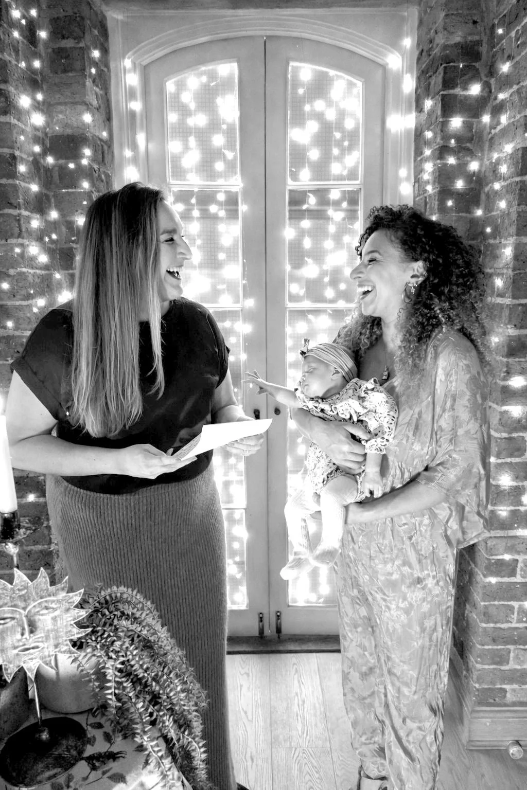 a relaxed baby naming ceremony welcoming a new arrival