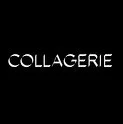 Black background with the word 'COLLAGÉRIE' in white text