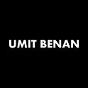 Text reading 'UMIT BENAN' on a black background