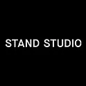 Black background with white text reading 'STAND STUDIO'
