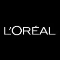 L'Oréal logo on a black background